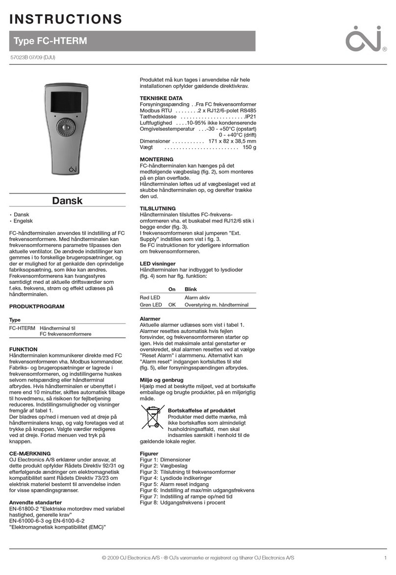 OJ Electronics FC-HTERM instructions