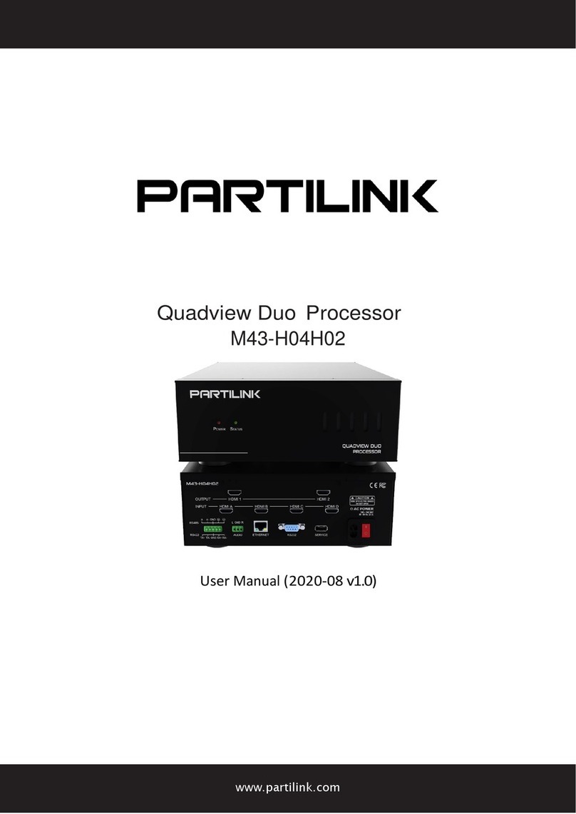 Partilink Quadview Duo Processor user manual