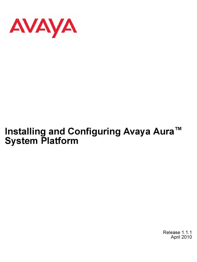 Avaya Aura System Platform Instruction Manual