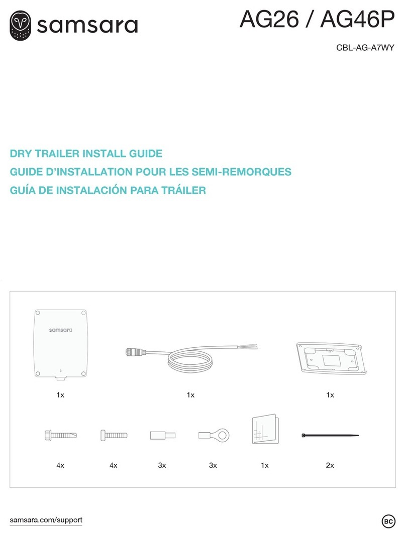 Samsara AG26 User manual Samsara AG26 User manual