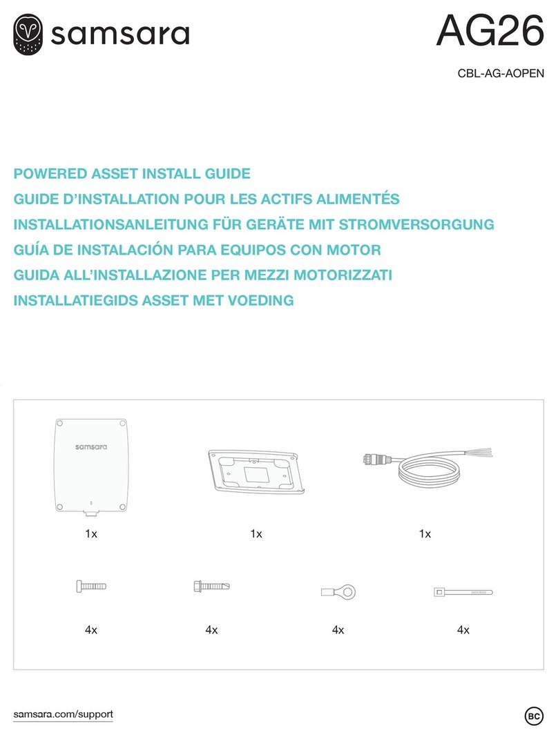 Samsara AG26 User manual Samsara AG26 User manual