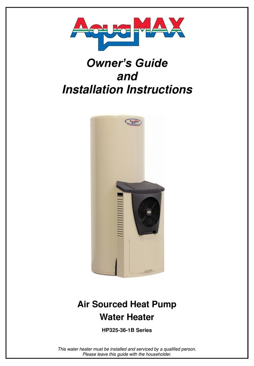 AquaMAX HP325-36-1B Series Owner's guide and installation instructions