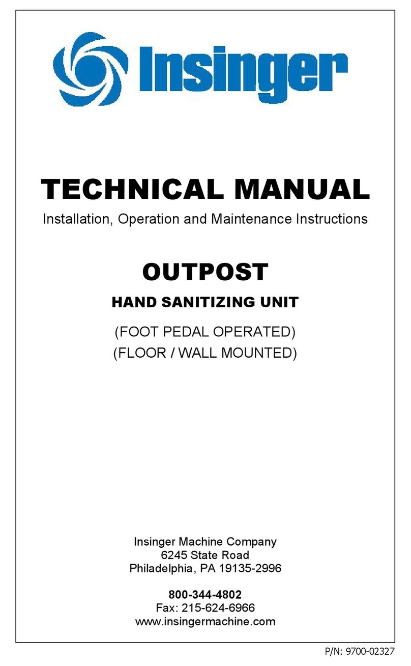 Insinger OUTPOST Installation, operation and maintenance instructions Insinger OUTPOST Installation, operation and maintenance instructions