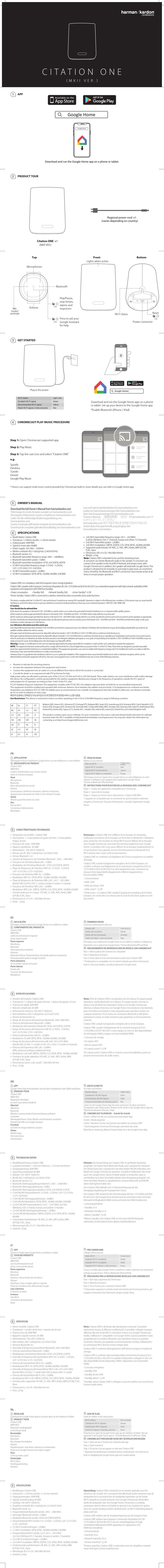 Harman Kardon CITATION ONE MKII manual