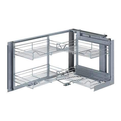 Hafele MagicCorner Clever Storage Mounting instructions