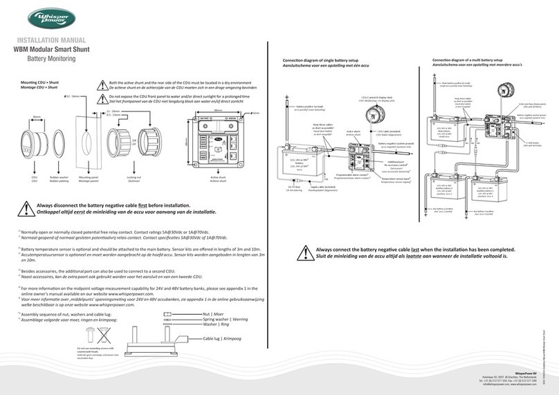 WhisperPower WBM Modular Smart Shunt installation manual