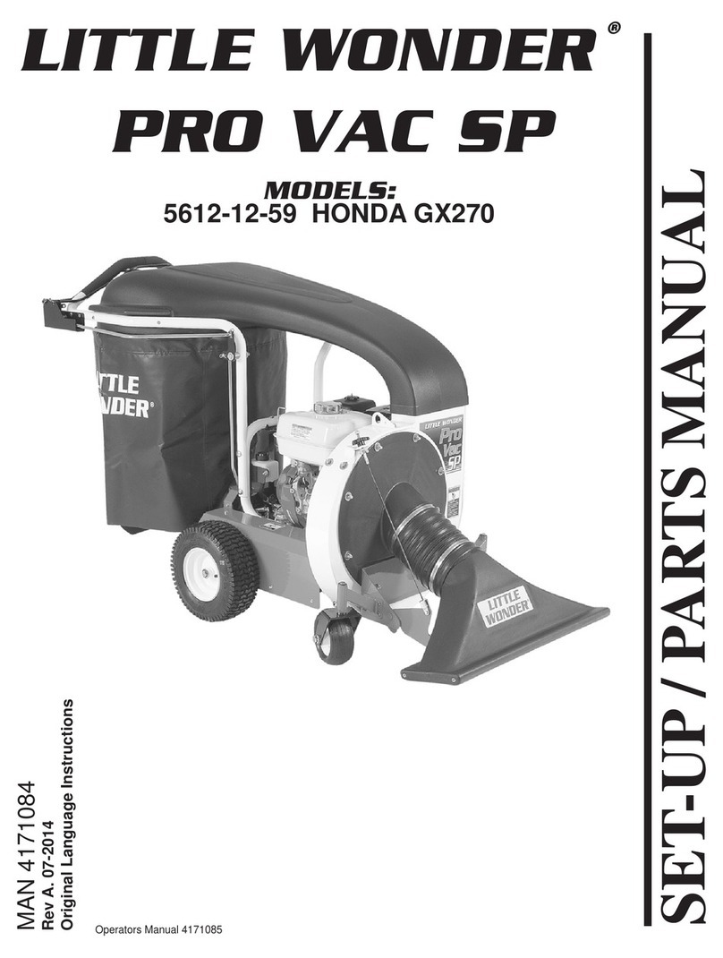 Little Wonder PRO VAC SP Set-up / parts manual