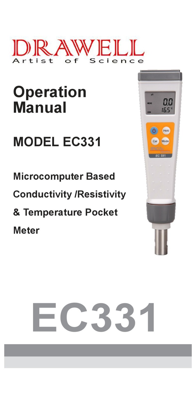 Drawell Jenco Vision Plus EC331 Operation manual