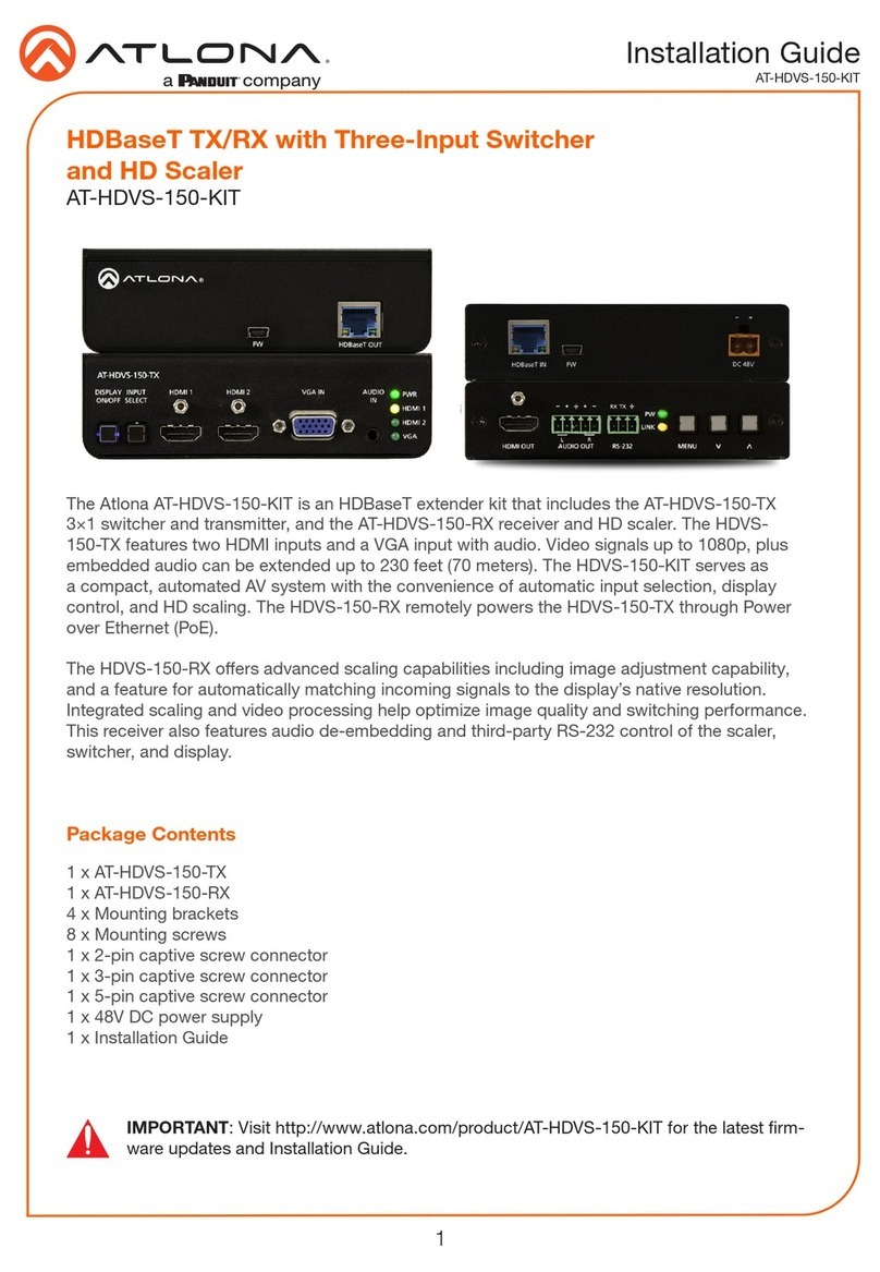 Panduit Atlona AT-HDVS-150-KIT installation guide