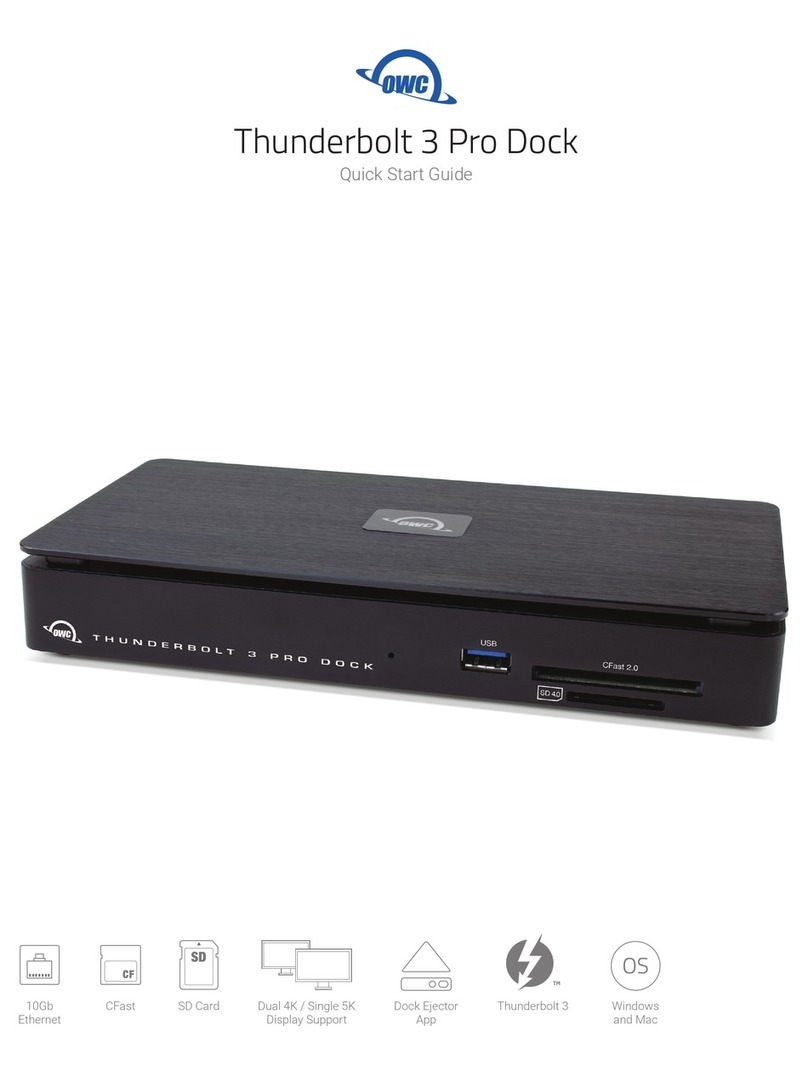 OWC Thunderbolt 3 Pro Dock quick start guide