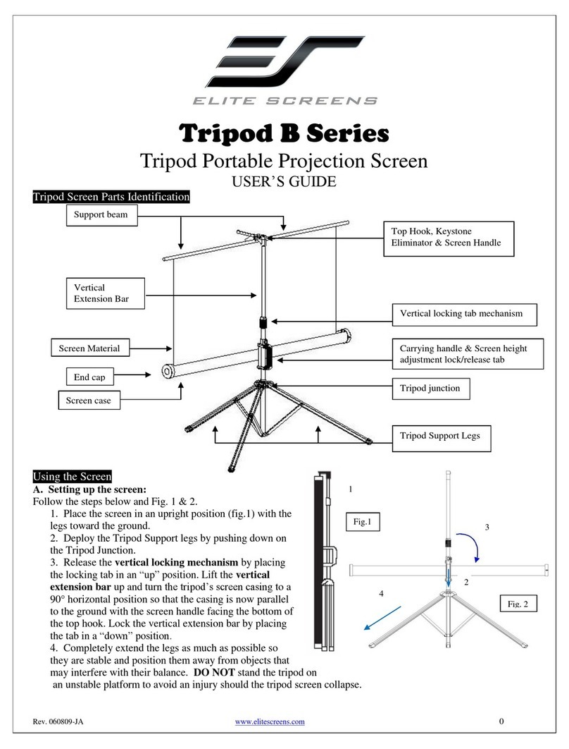 Elite Screens Tripod B Series user guide