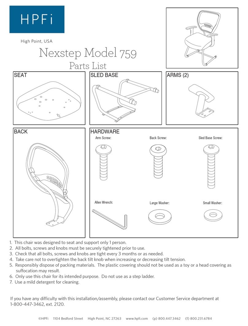 HPFI Nexstep 759 User manual