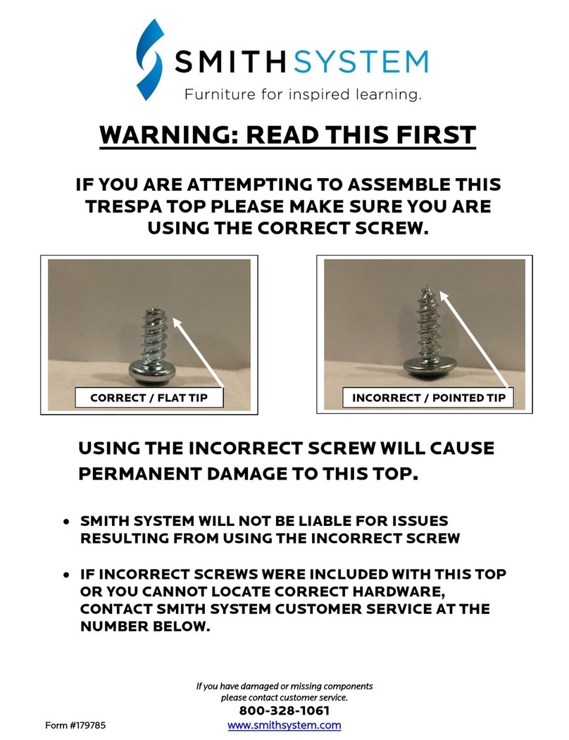 SMITH SYSTEM Trespa Top 11265 Quick installation guide