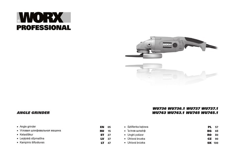 Worx Professional WU736 manual