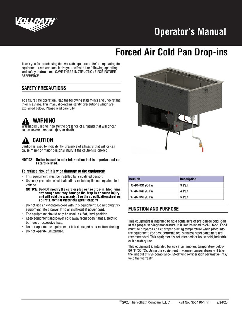 Vollrath FC-4C-03120-FA User manual