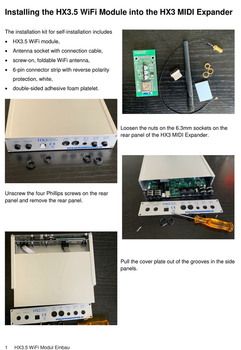 KEYBOARDPARTNER HX3.5 WiFi Module installation guide