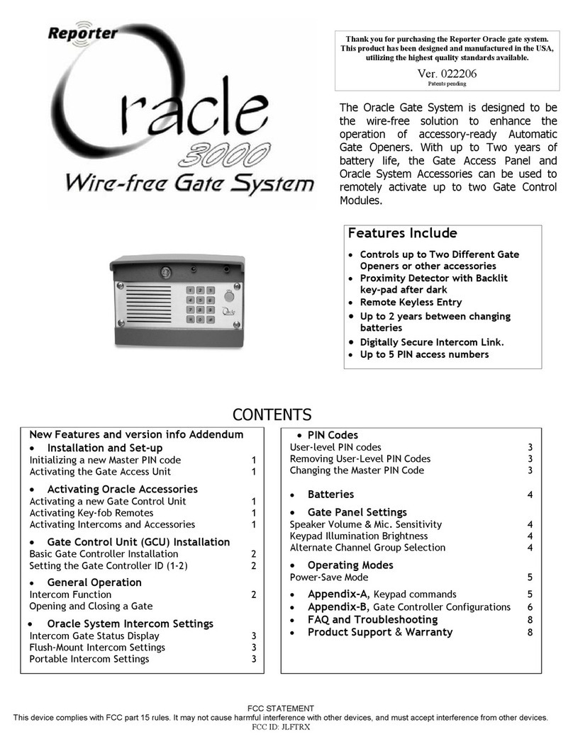 Reporter Oracle 3000 manual