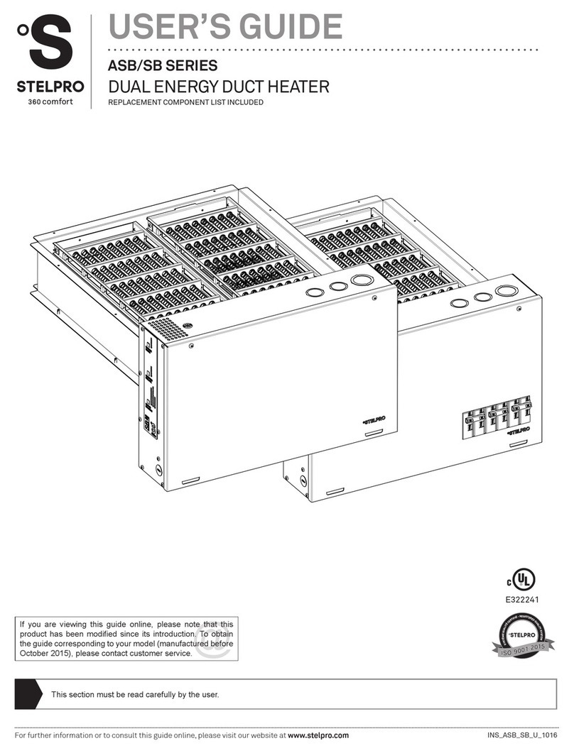 Stelpro ASB Series user guide Stelpro ASB Series user guide