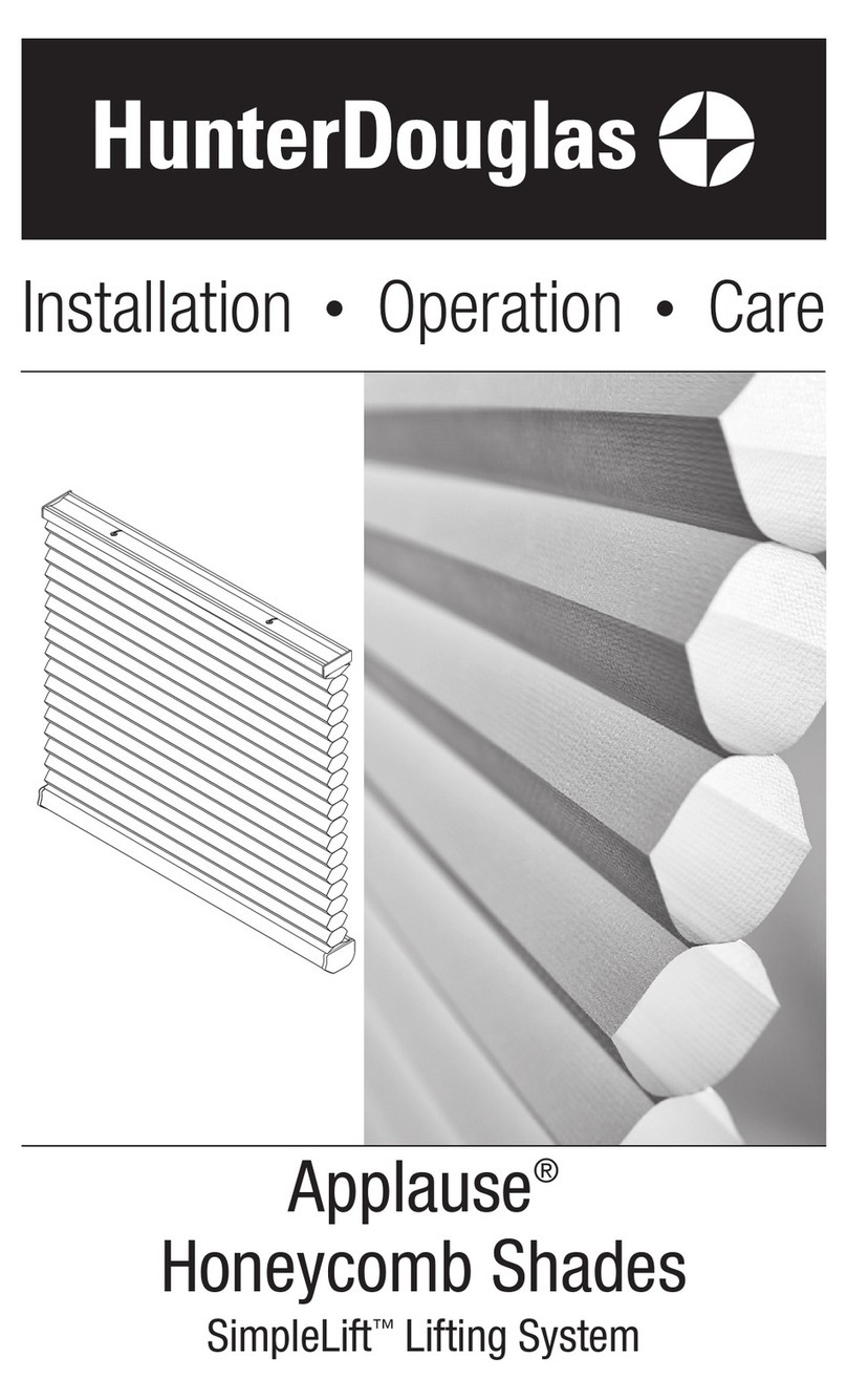 HunterDouglas Applause Parts list manual