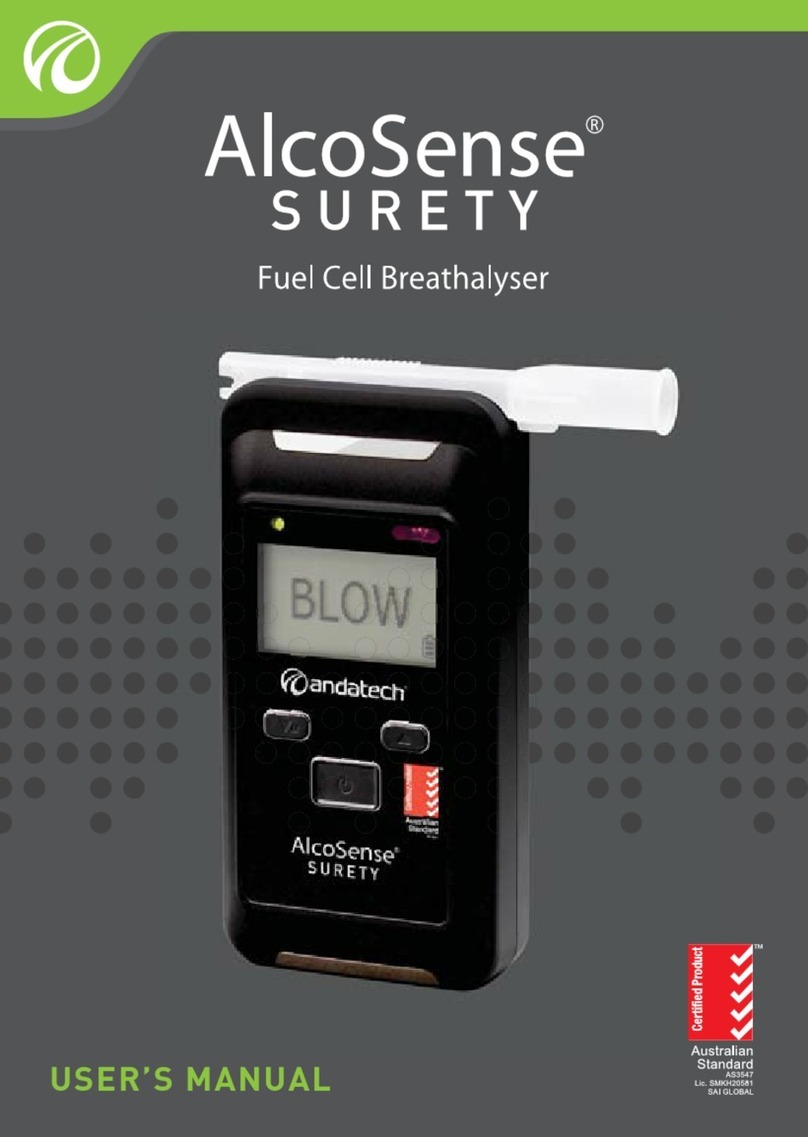 Andatech AlcoSense SURETY User manual