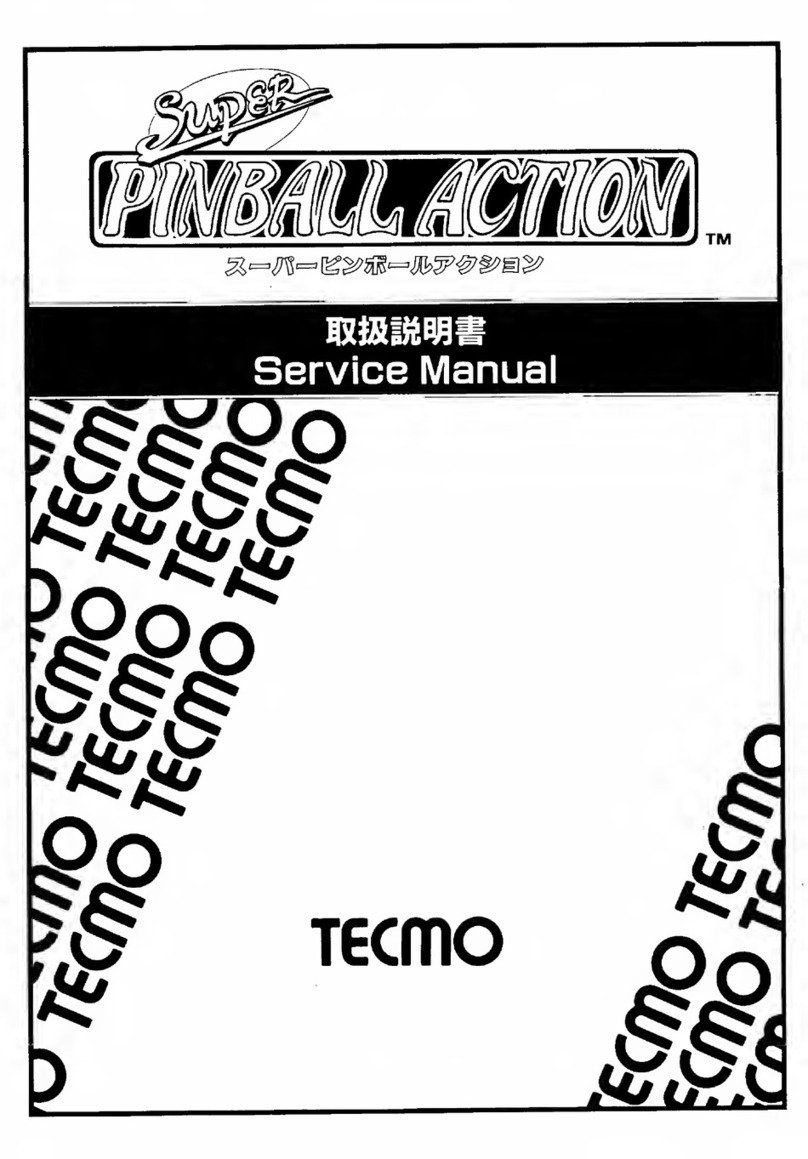 Tecmo Super Pinball Action Service manual