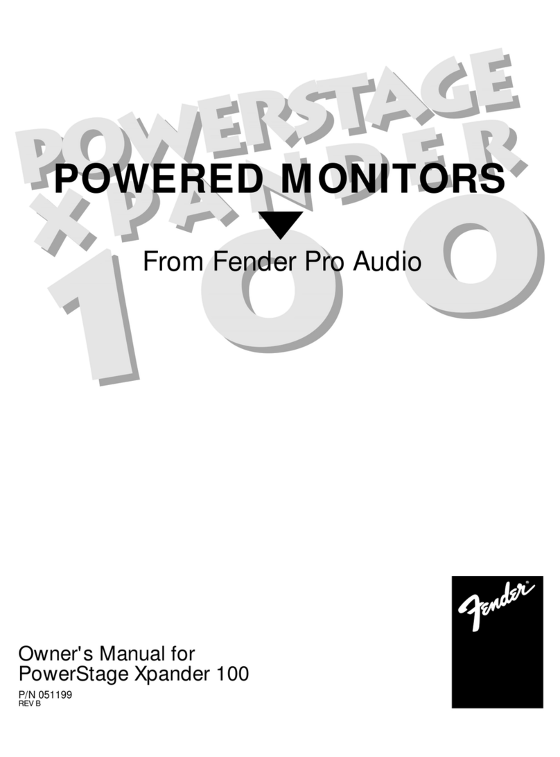 Fender PowerStage Xpander 100 User manual