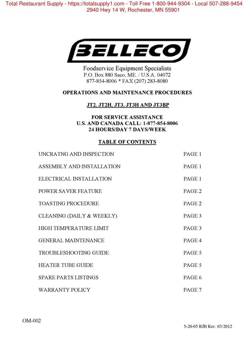 Belleco JT2 OPERATIONS AND MAINTENANCE PROCEDURES