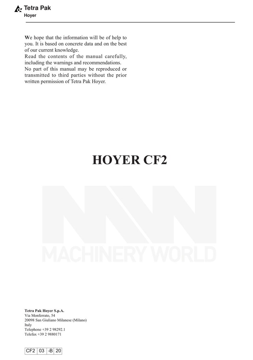 Tetra Pak HOYER CF2 manual