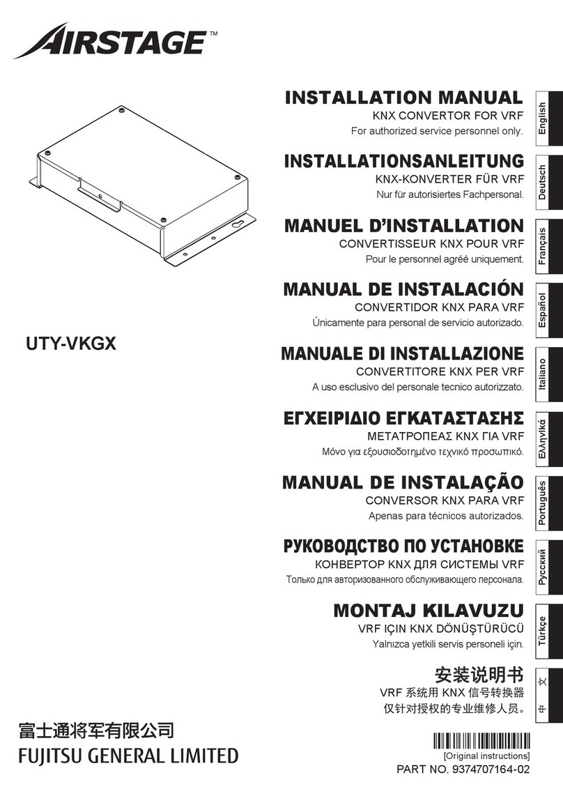 Fujitsu AIRSTAGE UTY-VKGX User manual