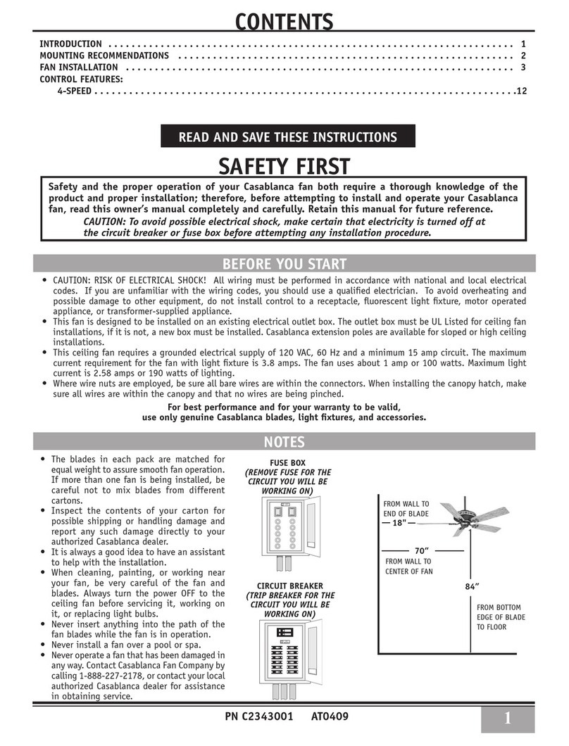 Casablanca Key Largo II User manual