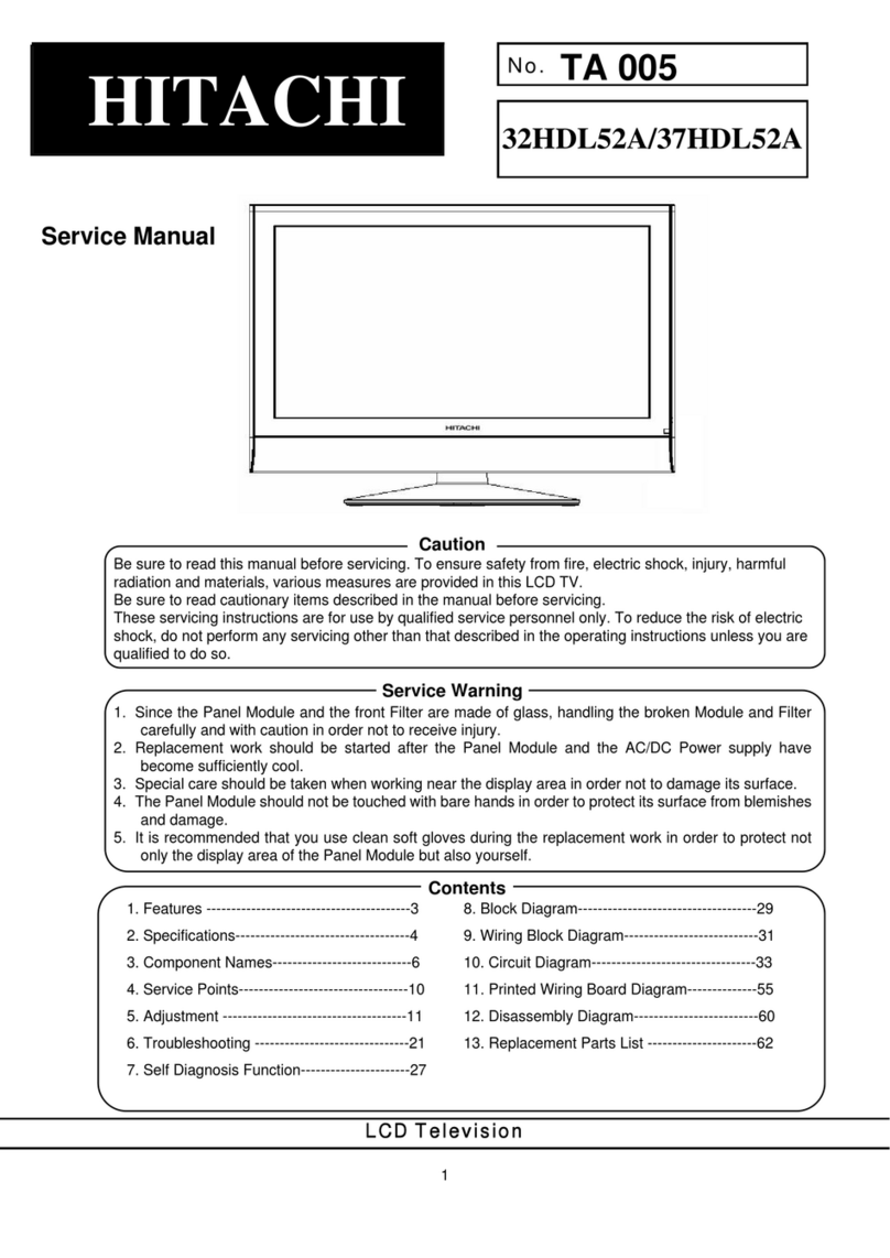 Hitachi 32HDL52A User manual