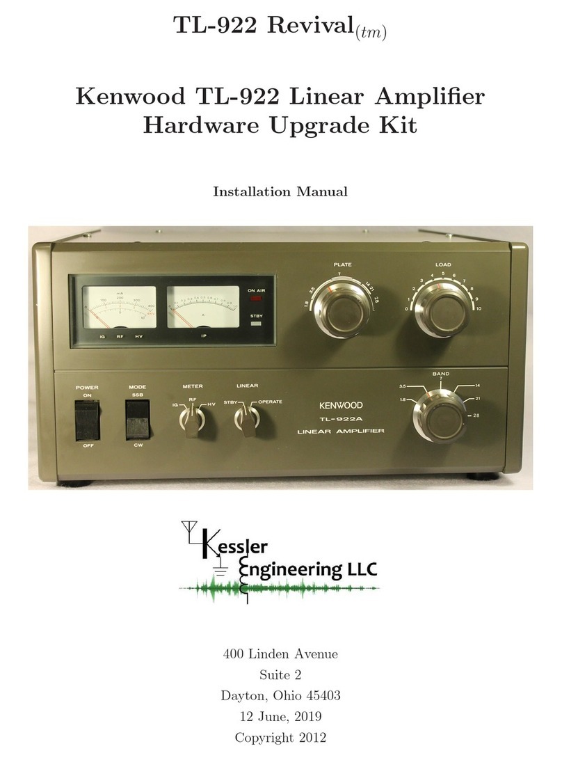 Kessler Engineering TL-922 Revival (tm) installation manual