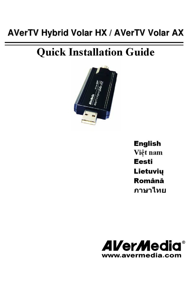 Avermedia AVerTV Hybrid Volar HX User manual