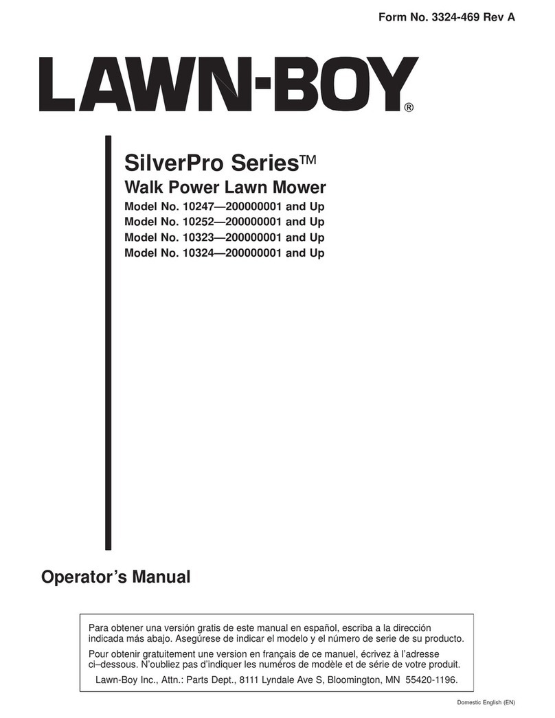 Lawn-Boy SilverPro Series Operator's manual Lawn-Boy SilverPro Series Operator's manual