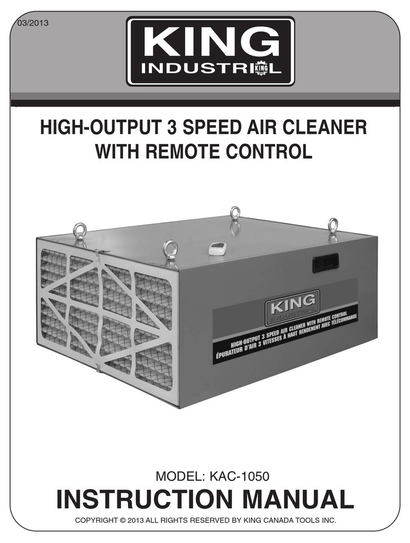 King Industrial KAC-1050 instruction manual