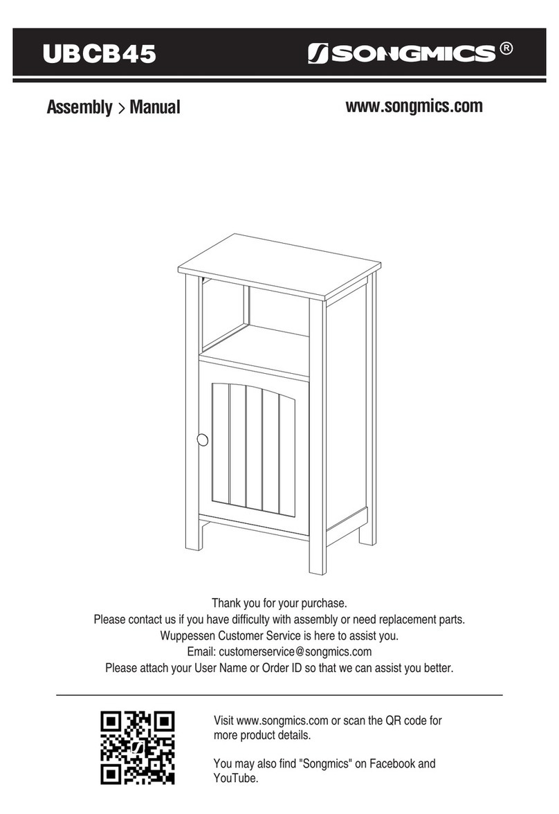 Songmics UBCB45 Assembly manual