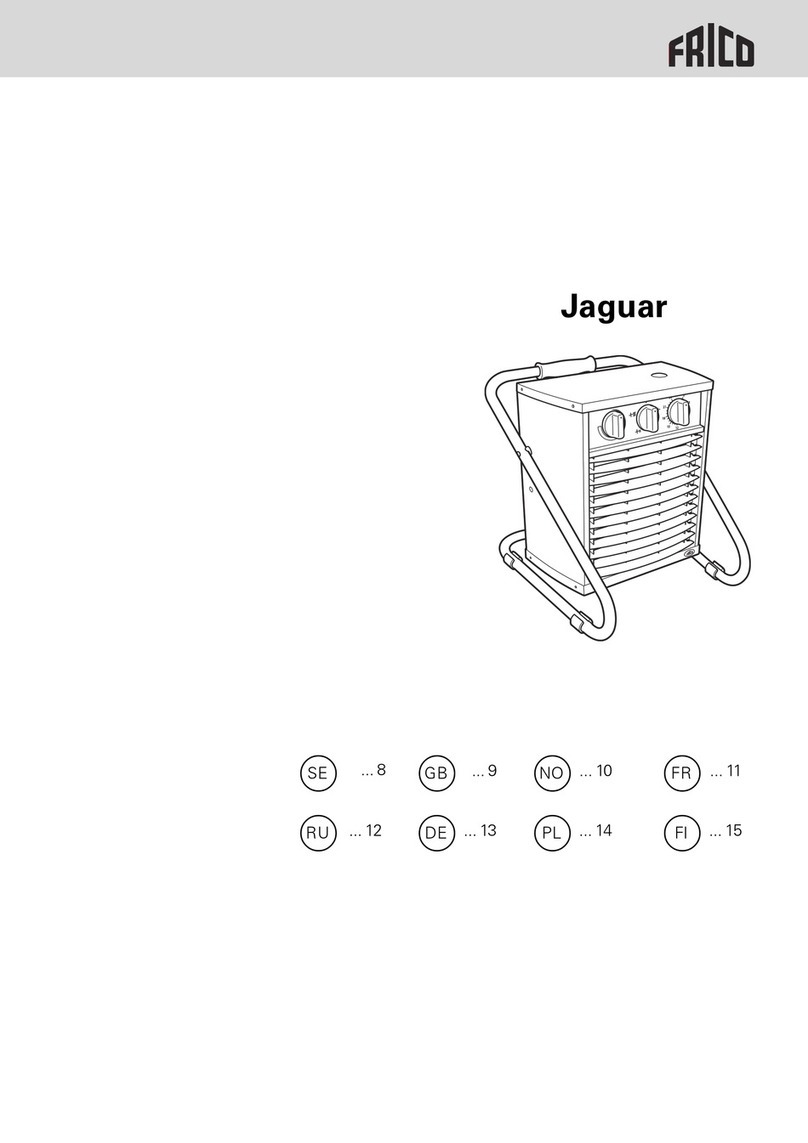 Frico Jaguar Series Mounting and assembly instruction Frico Jaguar Series Mounting and assembly instruction