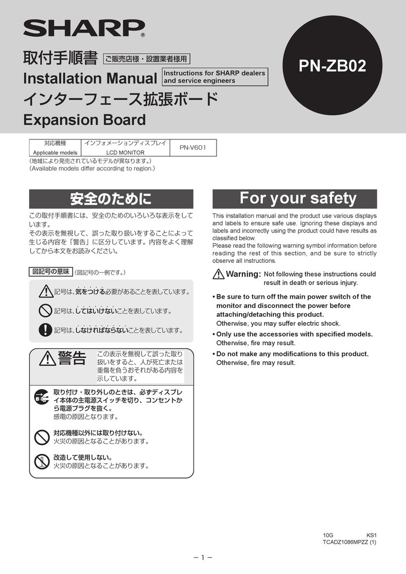 Sharp PN-ZB02 User manual