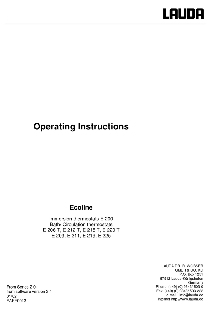 Lauda Ecoline E 200 operating instructions