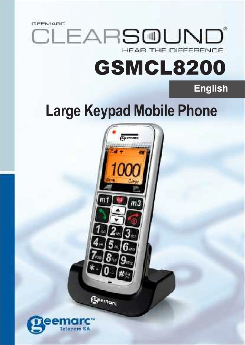 Geemarc CLEARSOUND GSMCL8200 User manual