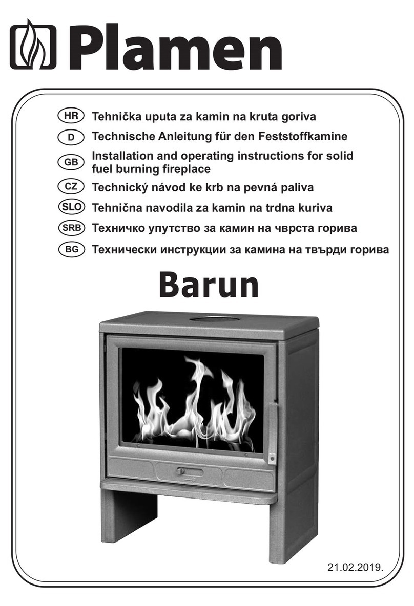 Plamen Banrum Installation and operating instructions