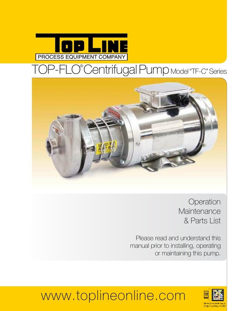 Topline TOP-FLO TF-C Series Operation Maintenance & Parts List Topline TOP-FLO TF-C Series Operation Maintenance & Parts List