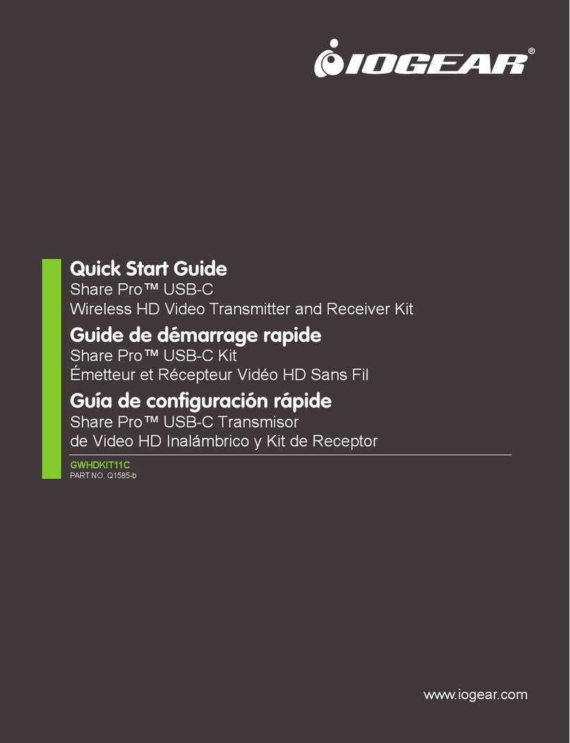 IOGear Share Pro USB-C GWHDKIT11C User manual IOGear Share Pro USB-C GWHDKIT11C User manual