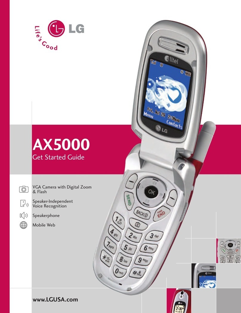 LG AX5000 Specification sheet
