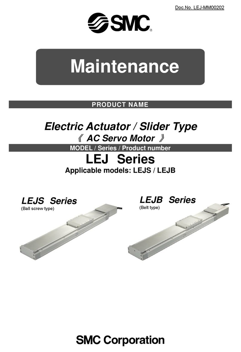SMC Networks LEJ Series Maintenance manual