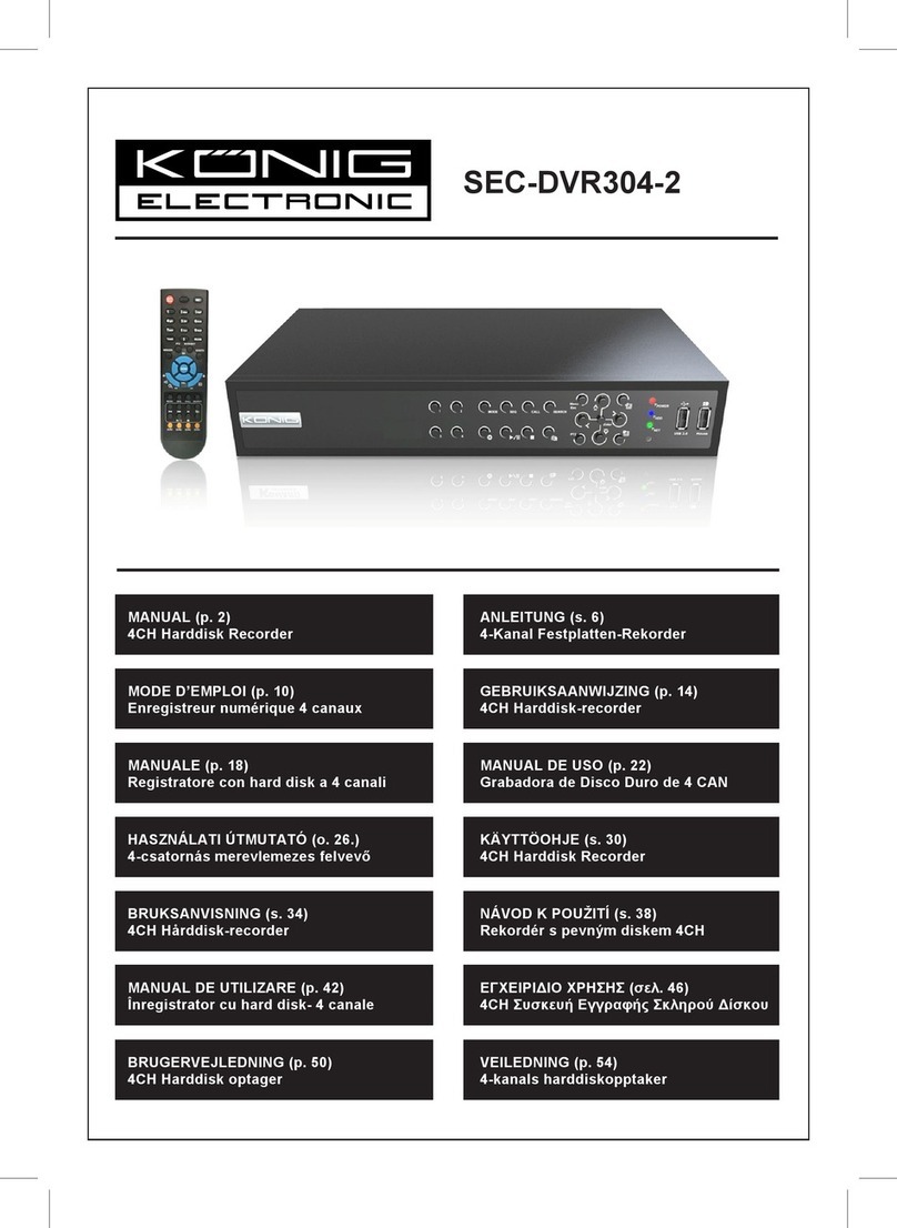 König Electronic SEC-DVR304-2 manual