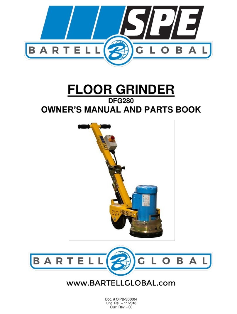 Bartell SPE DFG280 Owner's manual and parts book