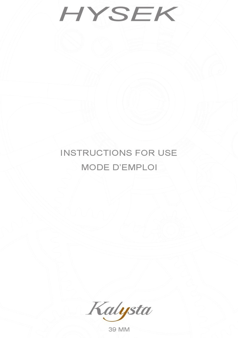 Hysek Kalysta Instructions for use