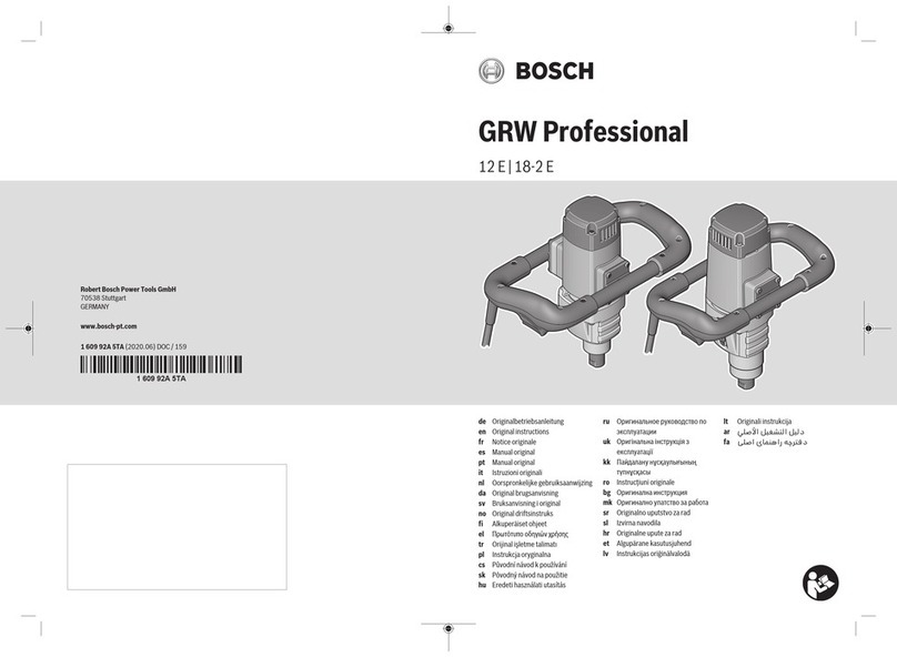 Bosch Professional GRW 12 E User manual