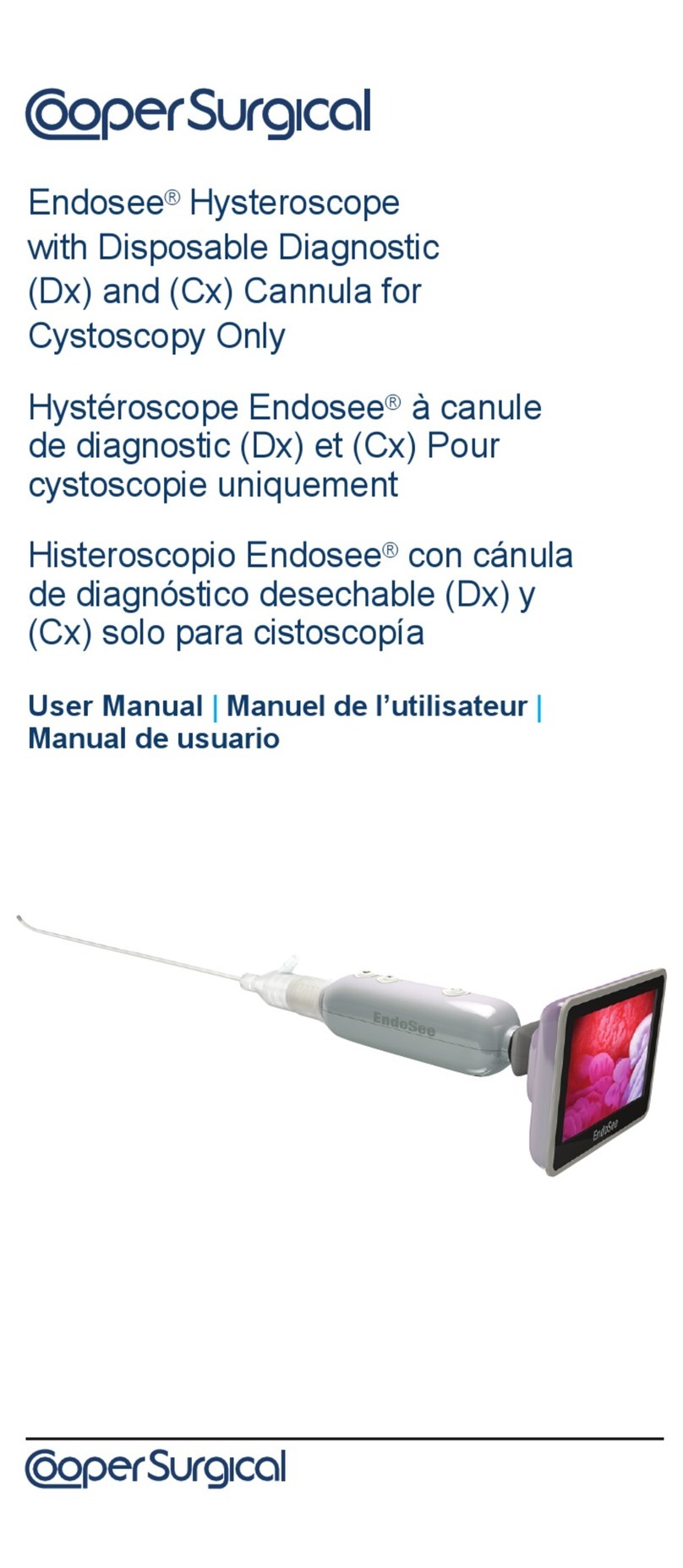Cooper Surgical Endosee ES8000 User manual Cooper Surgical Endosee ES8000 User manual